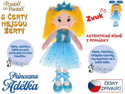 Panenka Princezna Adélka 35cm měkké tělo česky zpívající 0 m+