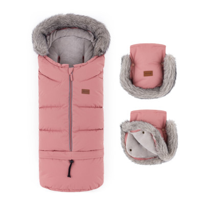 Set zimní fusak Arctic 4 v 1 + rukavice na kočárek Furry Petite & Mars