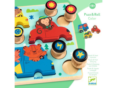 Vkládací puzzle Autíčko Djeco