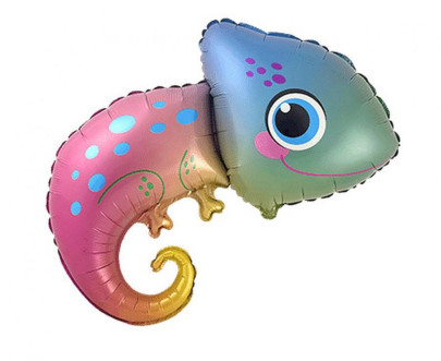 Chameleon barevný 64x75 cm fóliový balónek GoDan