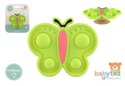 Točáček motýlek babyted silikon/plast 9 x 5,5 cm 
