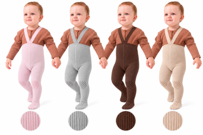 Dětské protiskluzové punčocháče s kšandami na lezení 74/80 Be Snazzy