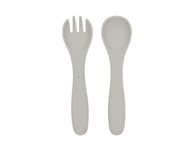 Příbor 2-dílný Platinum Silicone KikkaBoo