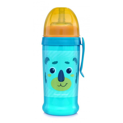 Láhev sportovní s nevylévací slámkou Hello Little 350 ml