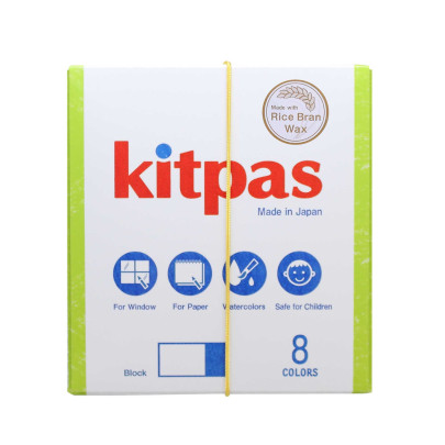 Block voskové pastelky na sklo a papír 8 ks Kitpas