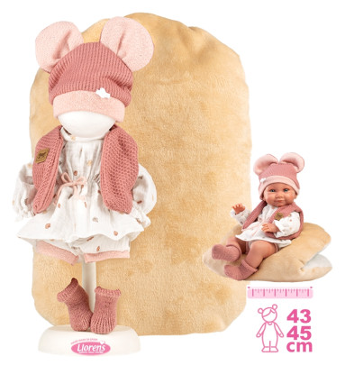 Obleček pro panenku miminko New Born velikosti 40-42 cm s doplňky Llorens