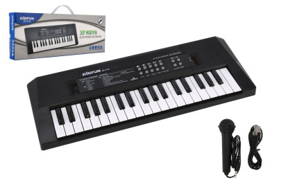 Pianko/Varhany/Klávesy 40 cm napájení na USB + mikrofon 