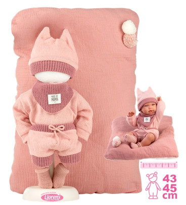 Obleček pro panenku miminko New Born velikosti 40-42 cm s doplňky Llorens