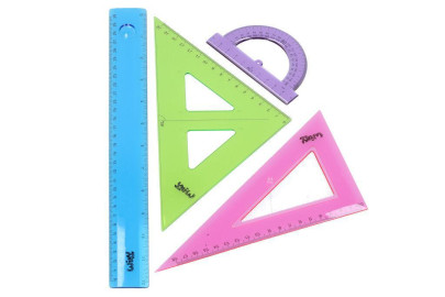 Geometrická sada barevná