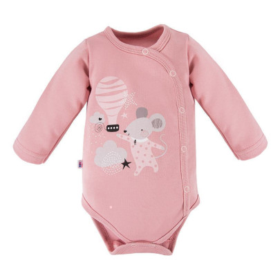 Zavinovací body Mellow s dlouhým rukávem růžové Eevi