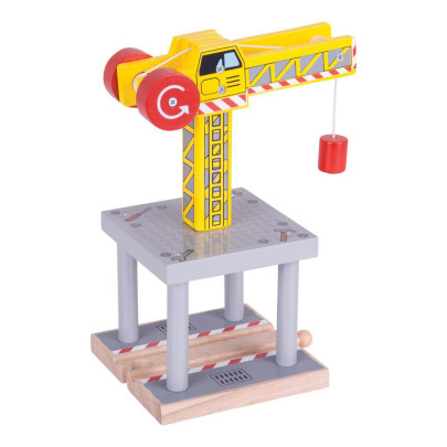 Velký jeřáb žlutý Bigjigs Rail