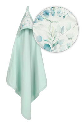 Mušelínová osuška s kapucí Design 85 x 85 cm Babymatex