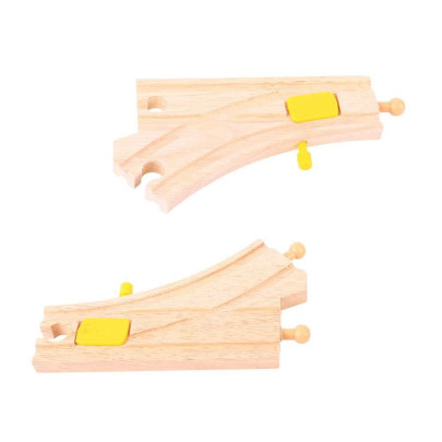 Přehazovací výhybka 2 ks Bigjigs Rail