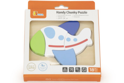 Dřevěné puzzle pro nejmenší - letadlo