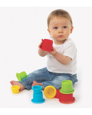 Playgro - Skládací kalíšky 9 m+