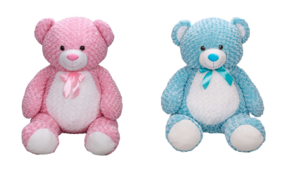 Medvěd plyšový 135 cm s mašlí 0 m+ Plush Friends
