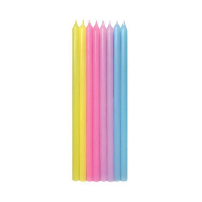 Svíčky 16 ks neonová 14,5 cm