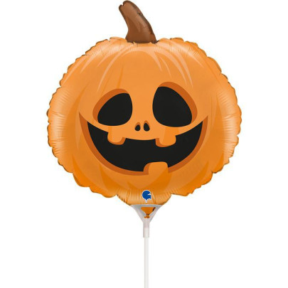 Fóliový balónek Dýně 35 cm – mini balónek na tyčku