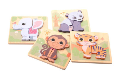 The Wildies Family dřevěné mini puzzle