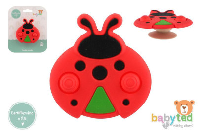 Točáček beruška babyted silikon/plast 8 x 8 cm