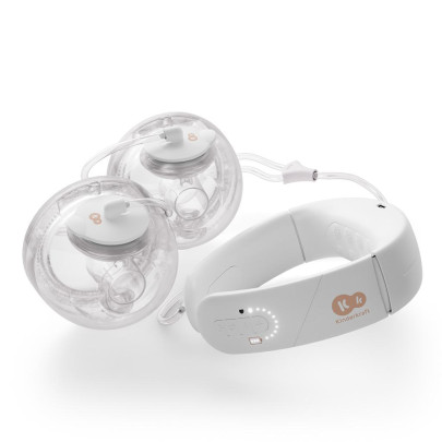 Odsávačka mateřského mléka s funkcí ohřevu krku Double Hands-free Gentleneste Kinderkraft