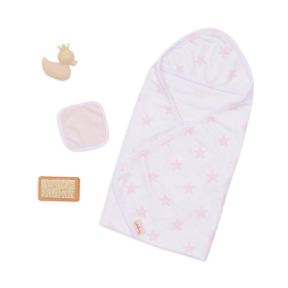 Osuška pro panenku s doplňky LullaBaby