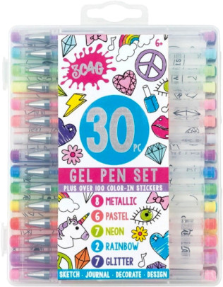 Gelová pera 30 ks