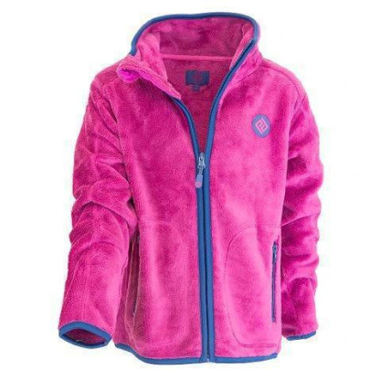 Mikina dětská chlupatá se stojáčkem, Pidilidi fuchsia