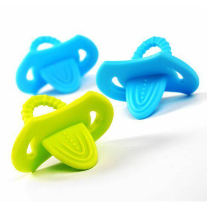 Elastické kousátko Babyono MODRÁ + ZELENÁ