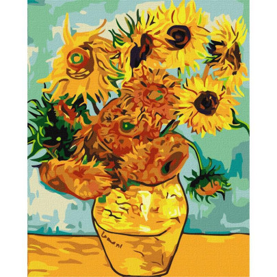Malování podle čísel - Slunečnice Van Gogh 40 x 50 cm