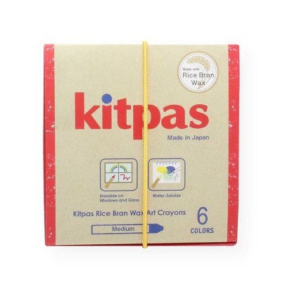 Voskové pastelky na sklo a papír 6 ks Kitpas