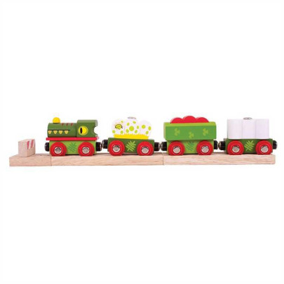 Dinosauří vláček + 3 koleje Bigjigs Rail