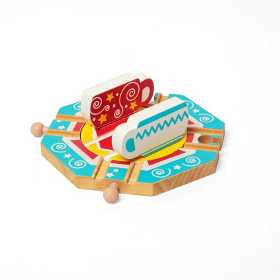 Točna s motivem čajových lístků Bigjigs Rail