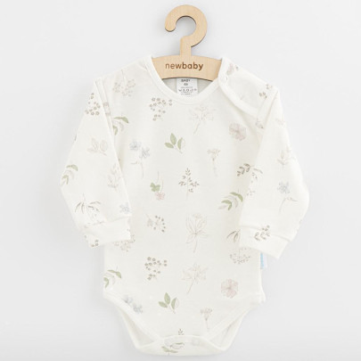 Kojenecké bavlněné body s dlouhým rukávem New Baby Zoe
