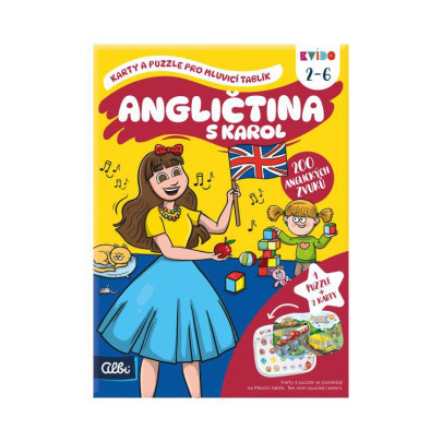 Kvído - Angličtina s Karol: Karty a puzzle pro Mluvicí tablík 2 Albi