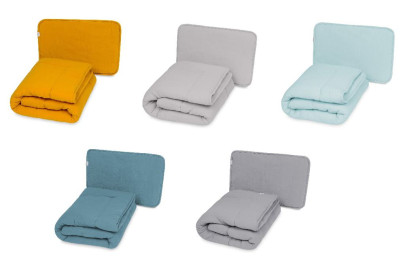 Mušelínový set přikrývka a polštář 135 x 100 / 40 x 60 cm Babymatex