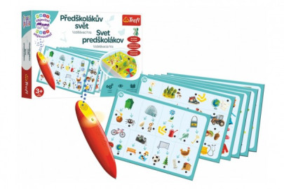 Malý objevitel Předškolákův svět + kouzelná tužka edukační společenská hra Trefl