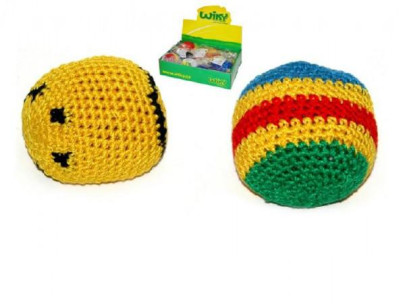Hakysák míček footbag 6 cm háčkovaný