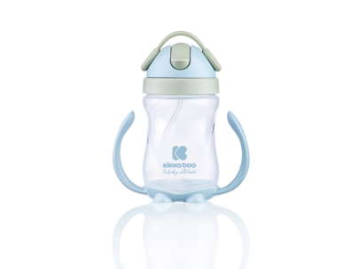 Hrnek se silikonovým brčkem 300 ml 12 m+ Kikkaboo