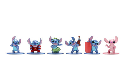 Kovové sběratelské nanofigurky 1,65" sada 6 ks Stitch 