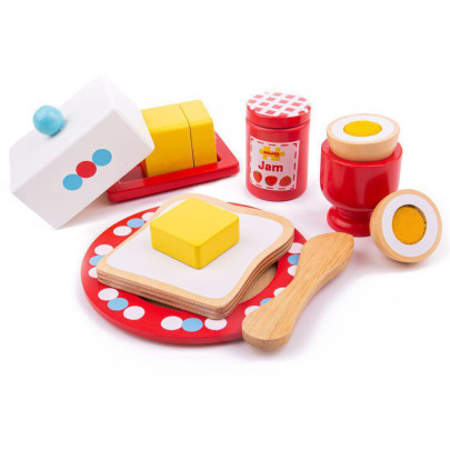 Dřevěný set snídaně Bigjigs Toys