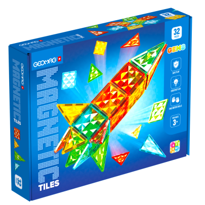 Geomag Magnetic Tiles Raketa 32 dílků