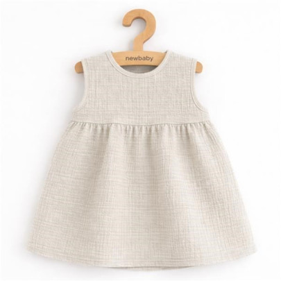 Kojenecké mušelínové šaty Ella linen New Baby