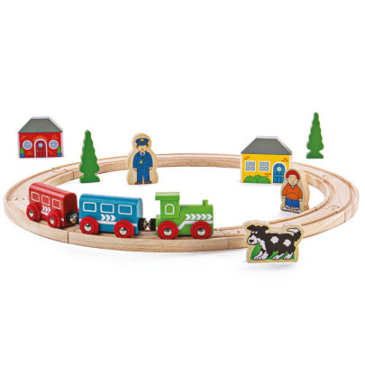 Moje první vláčkodráha 19 dílů Bigjigs Rail
