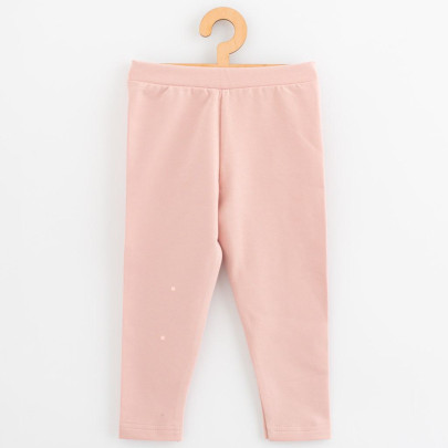 Dětské legíny z teplákoviny New Baby Kindergarten light pink