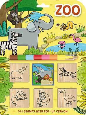 Razítka 5+1 s pop-up voskovou Zoo