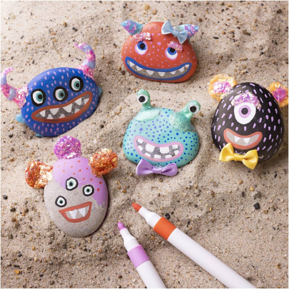 Kreativní sada Craft Kit Stone Decoration Monster Creativ Company