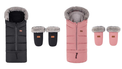 Set zimní fusak Arctic 4v1 + rukavice na kočárek Fjora Petite & Mars