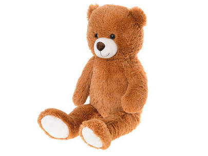 Medvěd plyšový 80 cm tmavě hnědý Plush Friends
