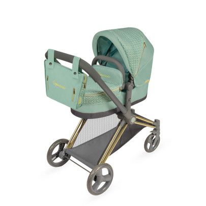Skládací kočárek pro panenky 3 v 1 s taškou Capriccio 73 cm DeCuevas